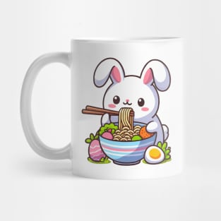Cute Bunny Eating Ramen Mug